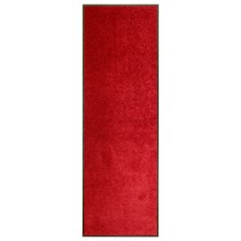 Dørmatte vaskbar rød 60×180 cm