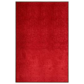 Dørmatte vaskbar rød 120×180 cm