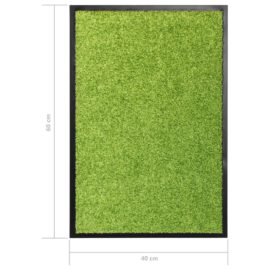 Dørmatte vaskbar grønn 40×60 cm
