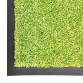 Dørmatte vaskbar grønn 60×90 cm