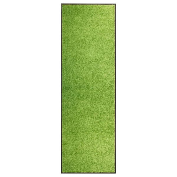 Dørmatte vaskbar grønn 60×180 cm