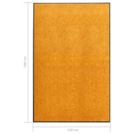 Dørmatte vaskbar oransje 120×180 cm