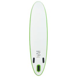 Oppblåsbart padlebrettsett grønn og hvit