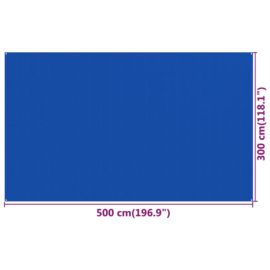 Teltteppe 300×500 cm blå HDPE