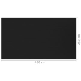 Teltteppe 250×450 cm svart
