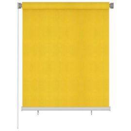 Utendørs rullegardin 120×140 cm gul HDPE