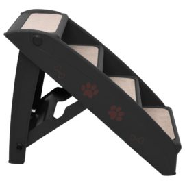 Hundetrapp sammenleggbar svart 62x40x49,5 cm