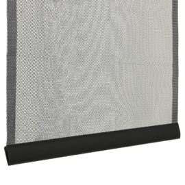 Insektskjerm for dør med 10-delers nettgardin svart 240×240 cm