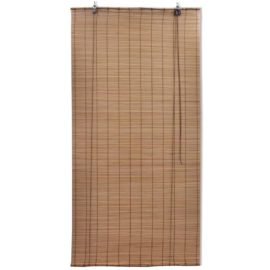 Rullegardiner 2 stk bambus 120×220 cm brun