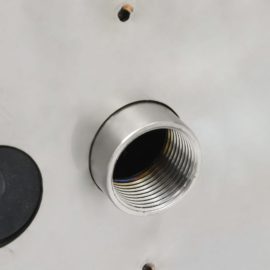 Bassengfontene med lysdioder 22x60x70 cm rustfritt stål 304