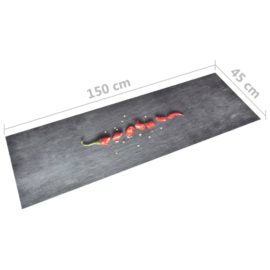 Vaskbart kjøkkenteppe pepper 45×150 cm