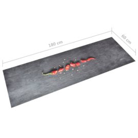 Vaskbart kjøkkenteppe pepper 60×180 cm