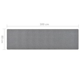 Teppeløper mørkegrå 80×300 cm