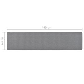 Teppeløper mørkegrå 80×400 cm
