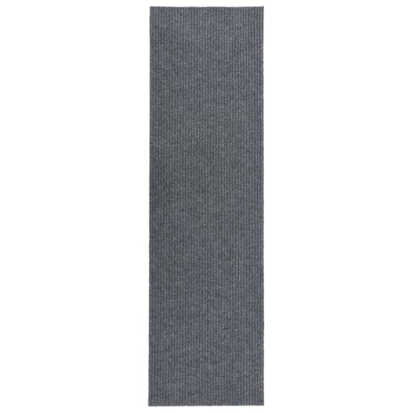 Smussfangende teppeløper grå 100×400 cm