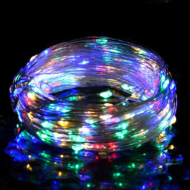 LED-strenglys med 150 lysdioder flerfarget 15 m