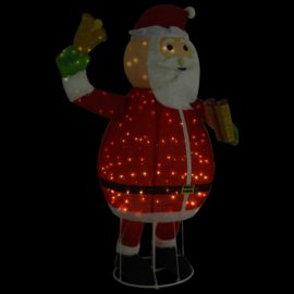 Dekorativ julenissefigur LED luksusstoff 180 cm