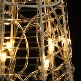 Dekorativ LED-lyskjegle akryl varmhvit 60 cm