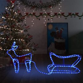 Reinsdyr og slede julepynt utendørs 252 lysdioder