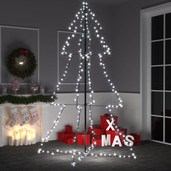 Juletre kjegle 240 LED innendørs og utendørs 118×180 cm