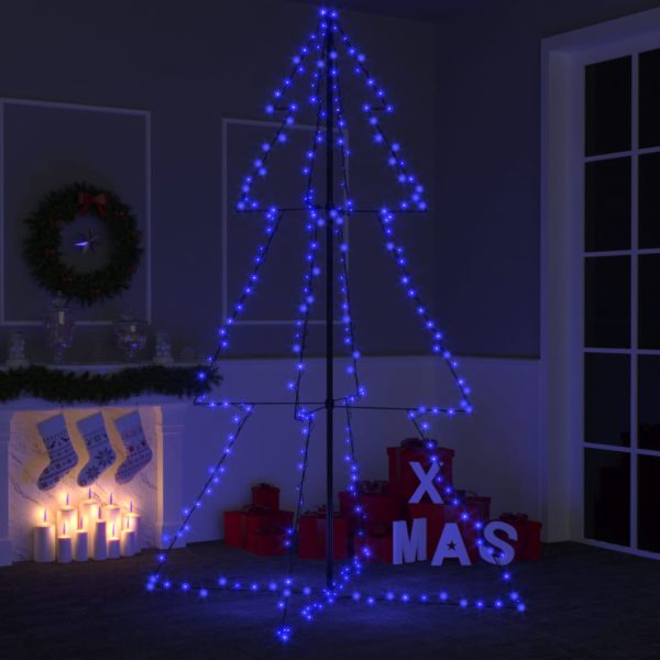 Juletre kjegle 240 LED innendørs og utendørs 118×180 cm