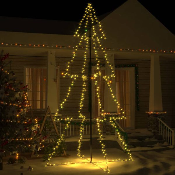 Juletrekjegle 360 LED innendørs og utendørs 143×250 cm