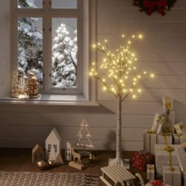 Juletre 120 LED 1,2m varmhvit silje innendørs og utendørs