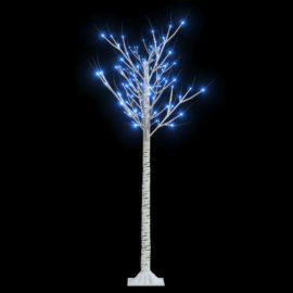 Juletre 140 LED-dioder 1,5m blå silje innendørs og utendørs