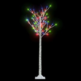 Juletre 140 LED-dioder 1,5m flerfarget silje innendørs utendørs