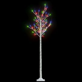 Juletre 180 LED-dioder 1,8m flerfarget silje innendørs utendørs