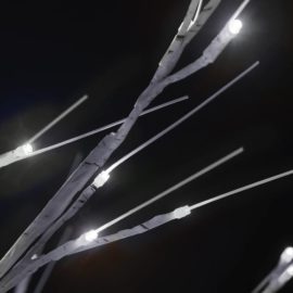 Juletre 200 LED 2,2m kaldhvit silje innendørs og utendørs