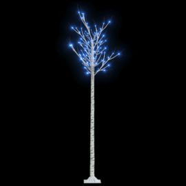 Juletre 200 LED-dioder 2,2m blå silje innendørs og utendørst
