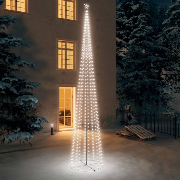 Juletre kjegle 752 kaldhvite lysdioder 160×500 cm