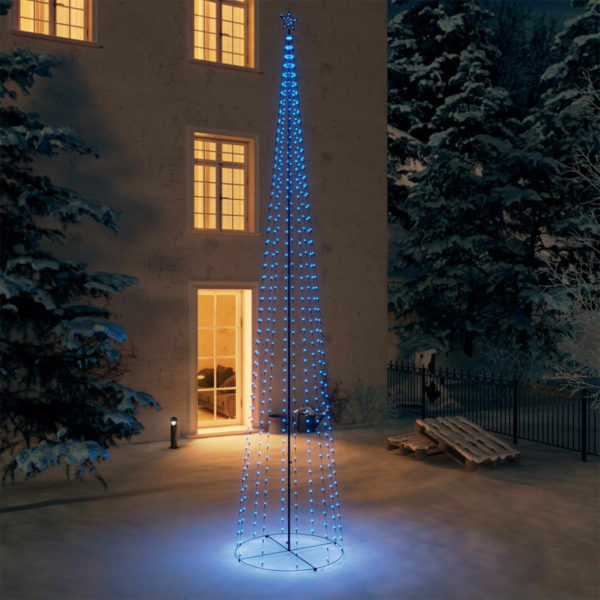 Juletre kjegle 752 blå lysdioder 160×500 cm