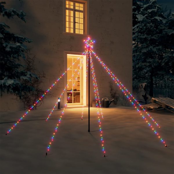 Juletrelys innendørs og utendørs 400 flerfarget lysdioder 2,5 m