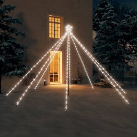 juletrelys innendørs utendørs 576 LED kaldt hvitt 3,6 m