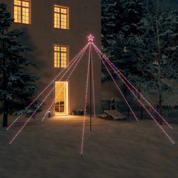Juletrelys innendørs utendørs 800 LED flertfarget 5 m