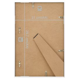 Fotorammekollasje for vegg eller bord 3 stk 21×29,7 cm MDF hvit