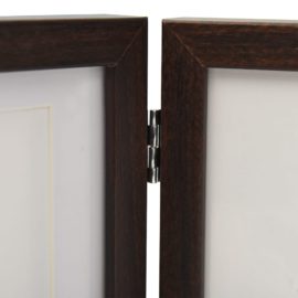 Trefoldig fotorammekollage mørkebrun 22×15 cm+2x(10×15 cm)