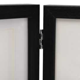 Trefoldig fotorammekollasj svart 22×15 cm+2x(10×15 cm)