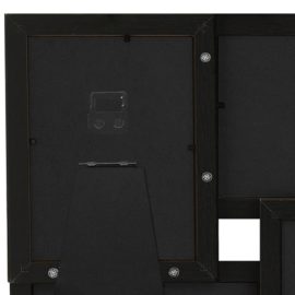 Fotorammekollasj for 4x(13×18 cm) bilde svart MDF