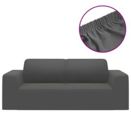 2-seters sofaovertrekk polyester antrasitt
