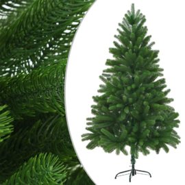Forhåndsbelyst kunstig juletre med kulesett 180 cm grønn