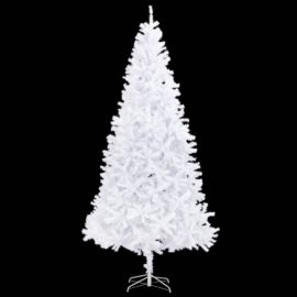 Forhåndsbelyst kunstig juletre med kulesett LED 300 cm hvit