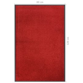 Dørmatte rød 80×120 cm
