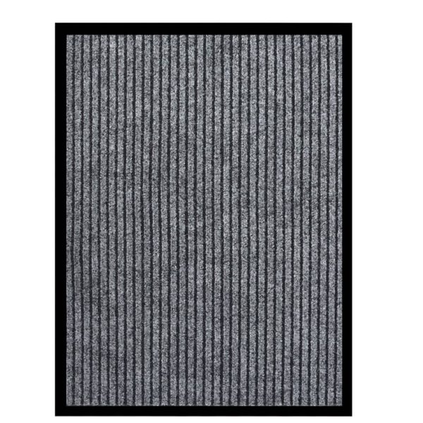 Dørmatte stripet grå 60×80 cm
