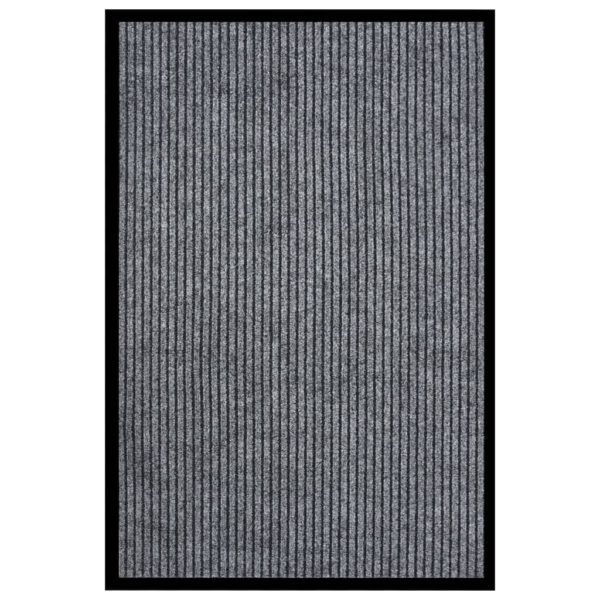 Dørmatte stripet grå 80×120 cm