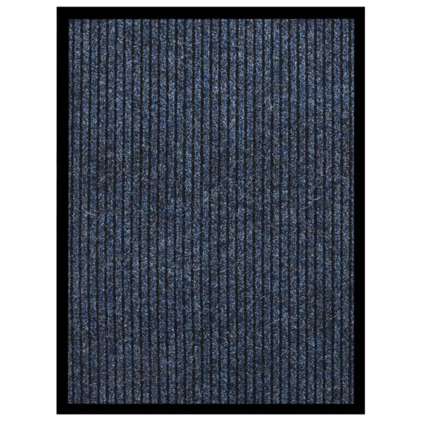 Dørmatte stripet blå 60×80 cm