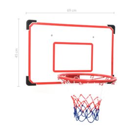 Veggmontert basketballsett 5 stk
