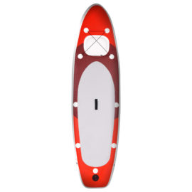 Oppblåsbart padlebrettsett rød 300x76x10 cm